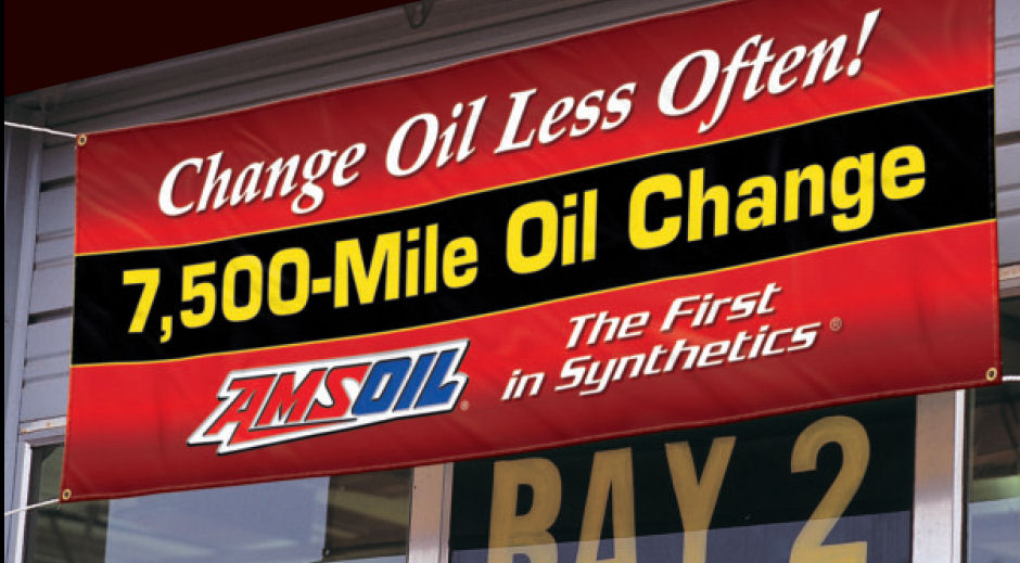 AMSOil - 7,500 Oil Change Banner